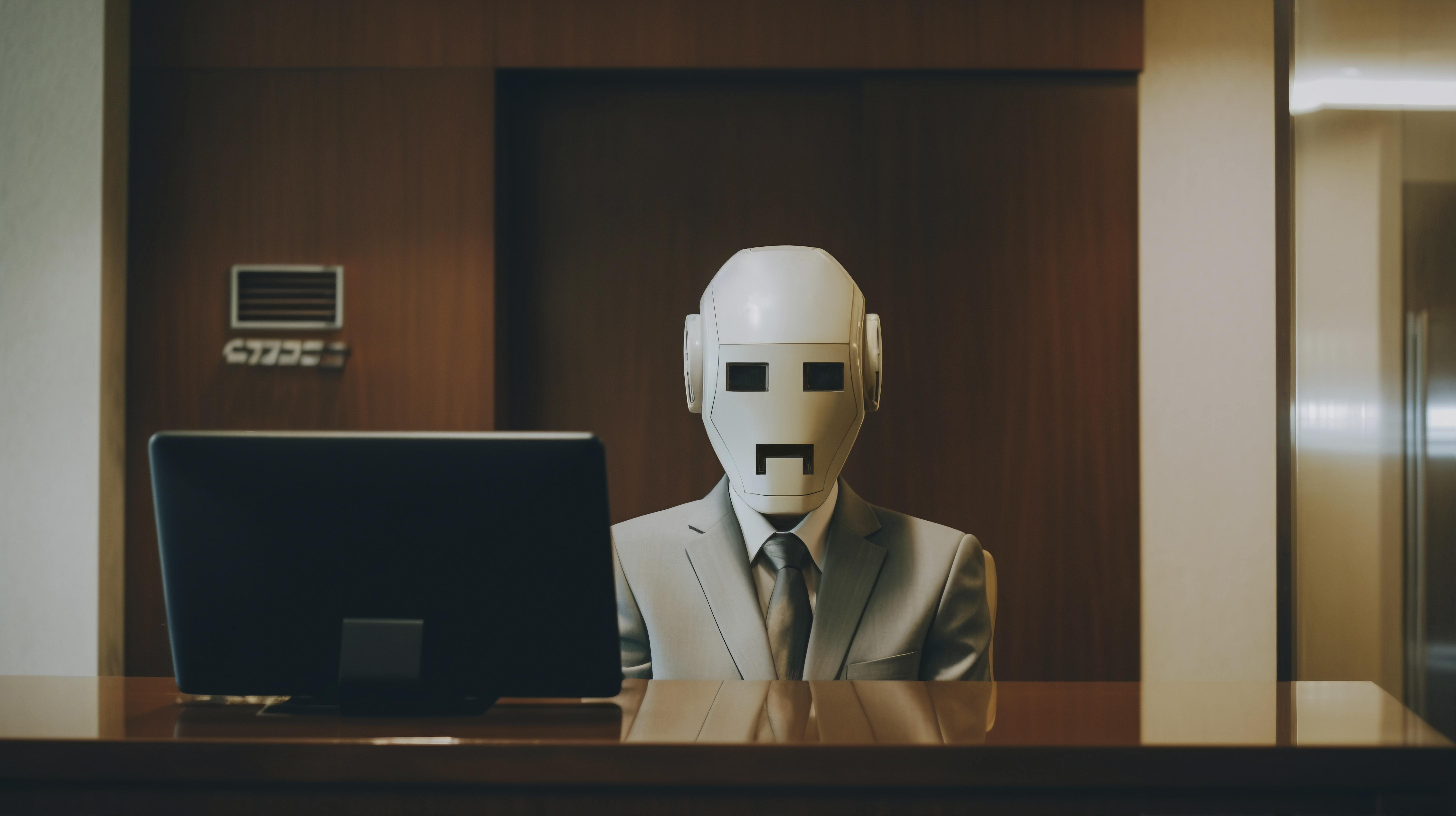 robot performing a human job