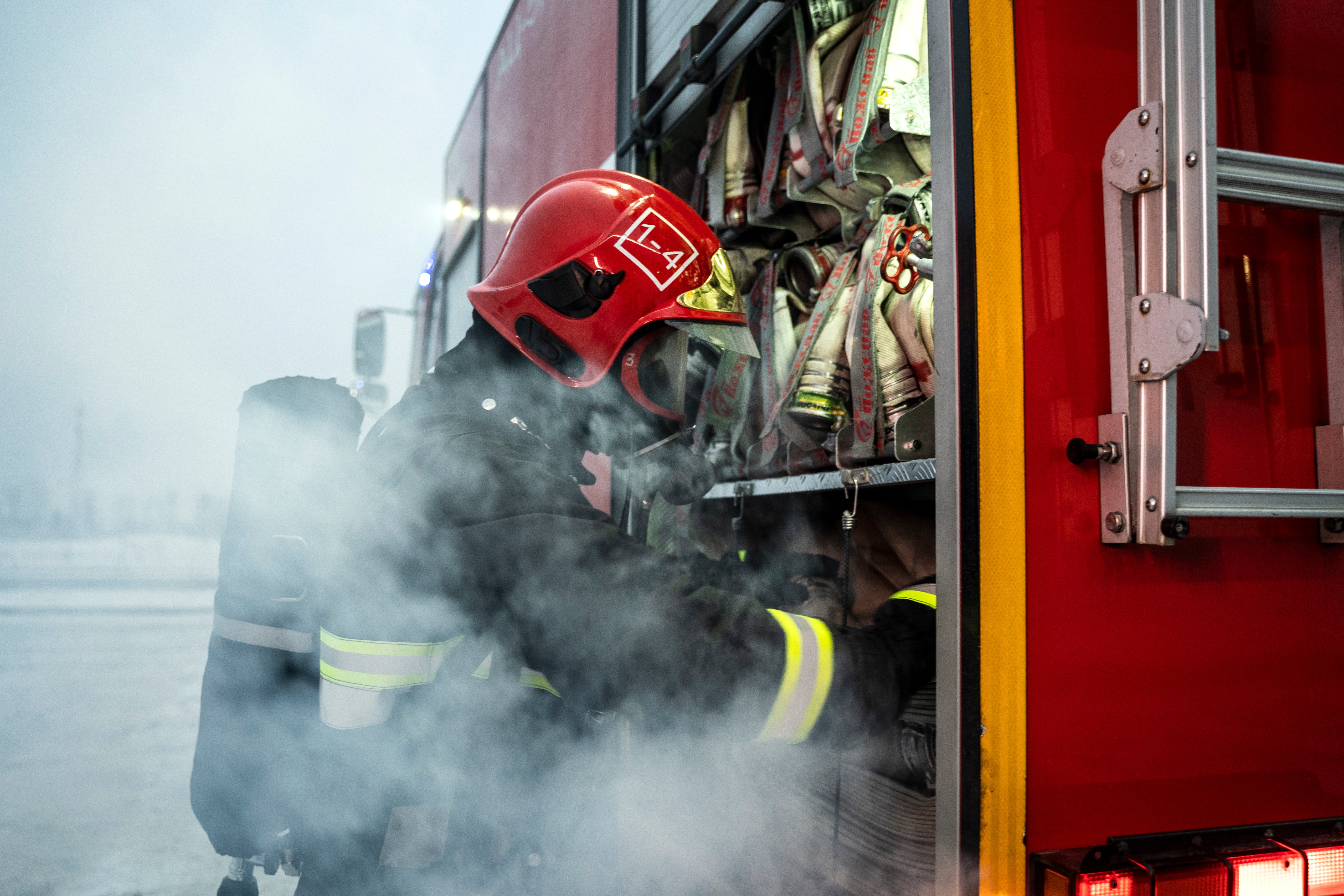 firefighter ready for mission