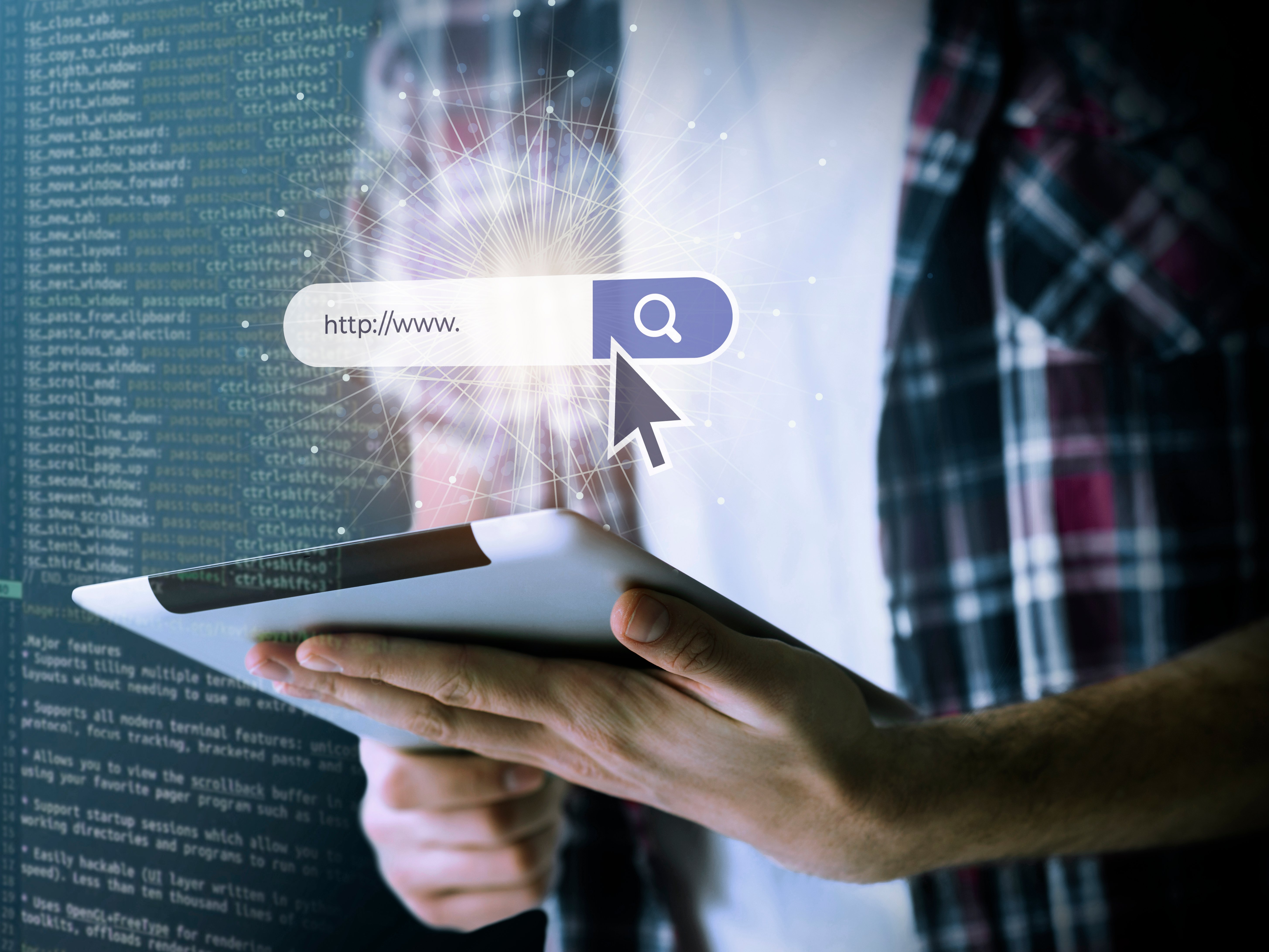 person working html computer